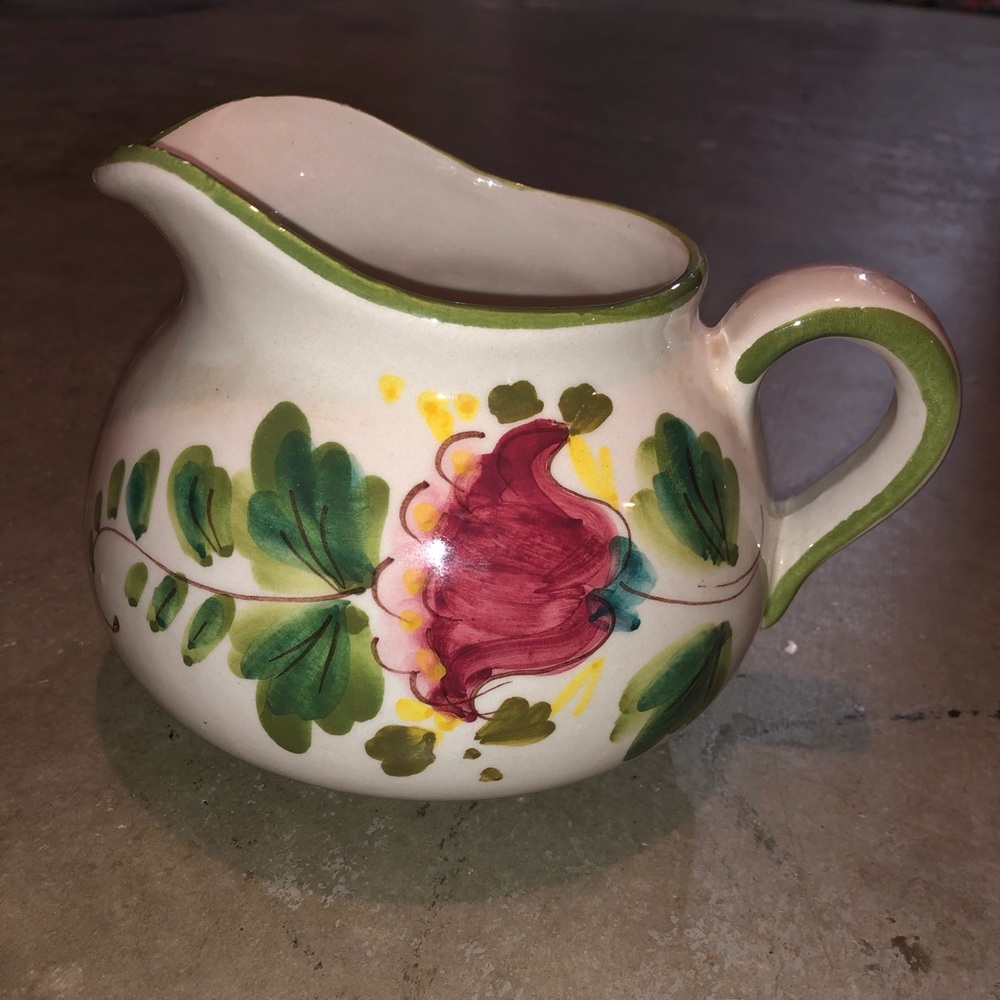 Vintage hand painted in Italy pitcher for FTD